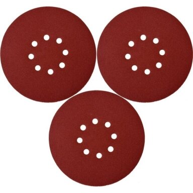 Šlifavimo diskas 180mm Velcro P40/60/80/100/120/150/180/220, 3vnt. YATO Šlifavimo diskas 180mm Velcro P40/60/80/100/120/150/180/220, 3vnt. YATO