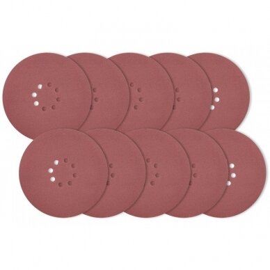 Šlifavimo diskas(velcro) žirafai su skylėm 225mm/P180, 10 vnt.