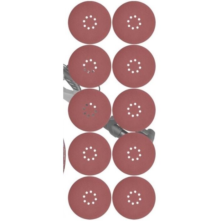 Šlifavimo diskas(velcro) žirafai su skylėm 225mm/P150 10 vnt. 2 Šlifavimo diskas(velcro) žirafai su skylėm 225mm/P150 10 vnt. 2