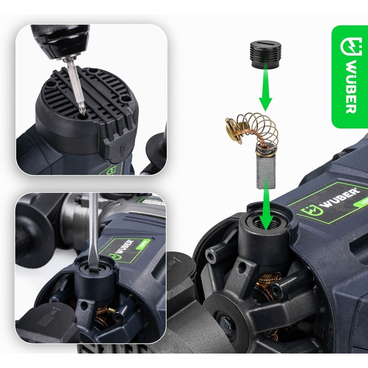 Smūginis perforatorius WUBER SDS+ 1100W su 5J smūgio jėga 5 Smūginis perforatorius WUBER SDS+ 1100W su 5J smūgio jėga 5