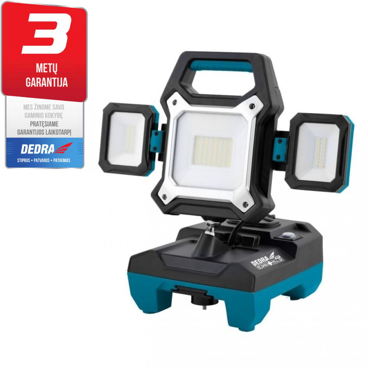 SMD LED akumulatorinė lempa 18V / prožektorius 220V DEDRA SAS + ALL SMD LED akumulatorinė lempa 18V / prožektorius 220V DEDRA SAS + ALL