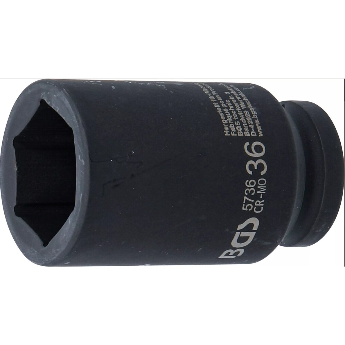 Smūginė galvutė ilga | 20 mm (3/4") | 36 mm 3 Smūginė galvutė ilga | 20 mm (3/4") | 36 mm 3