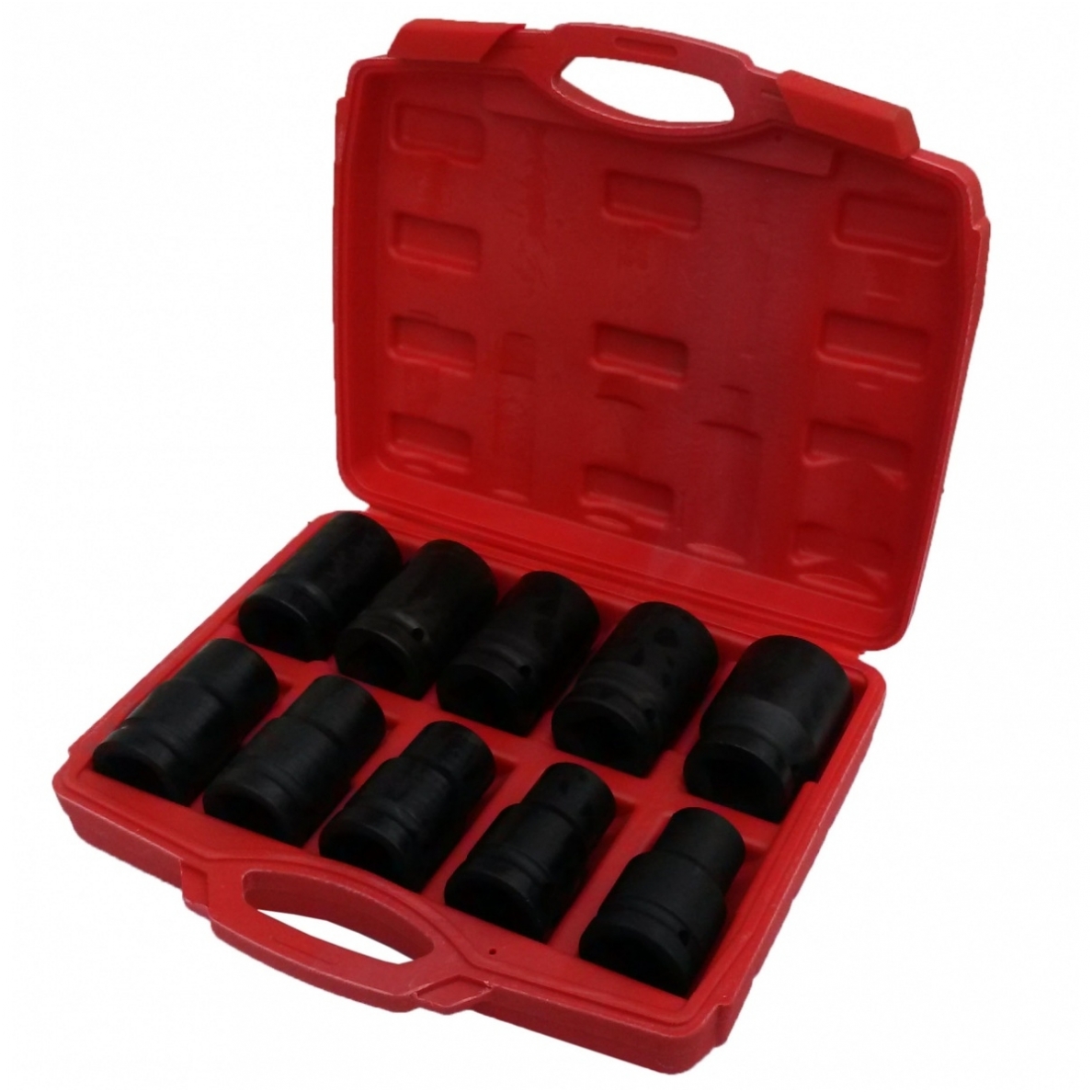 Smūginės galvutės ilgos 1" 10vnt. 17-41mm Smūginės galvutės ilgos 1" 10vnt. 17-41mm