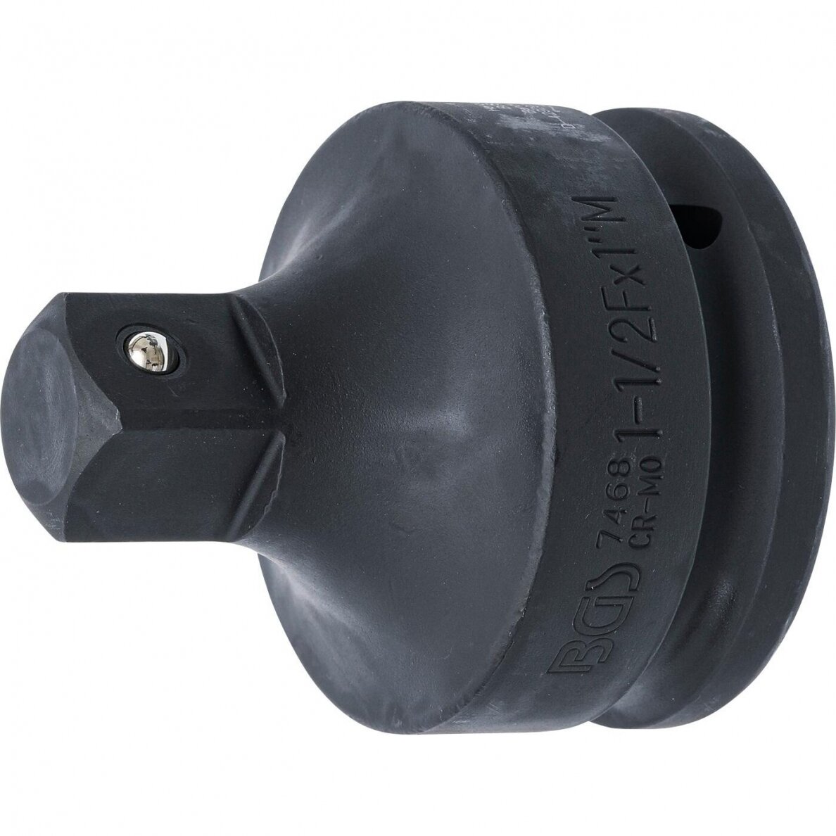Smūginis adapteris 38 mm (1 1/2") - išorinis kvadratas 25 mm (1") Smūginis adapteris 38 mm (1 1/2") - išorinis kvadratas 25 mm (1")