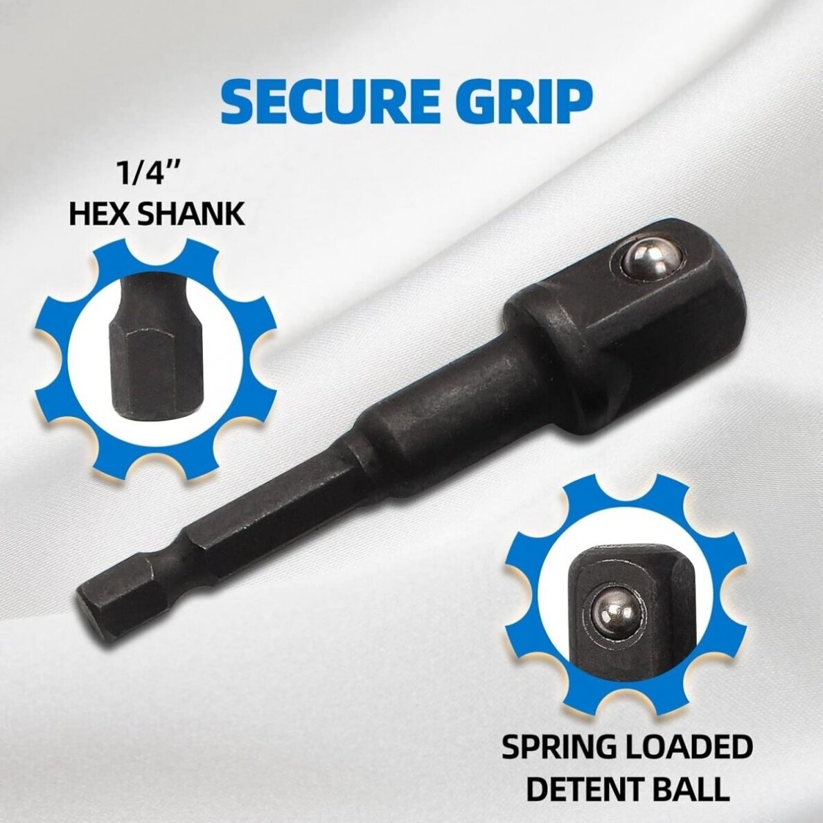 Smūginių adapterių ir šarnyrų, kardanų rinkinys Cr-Mo 17vnt. Essen Tools H640617 4 Smūginių adapterių ir šarnyrų, kardanų rinkinys Cr-Mo 17vnt. Essen Tools H640617 4