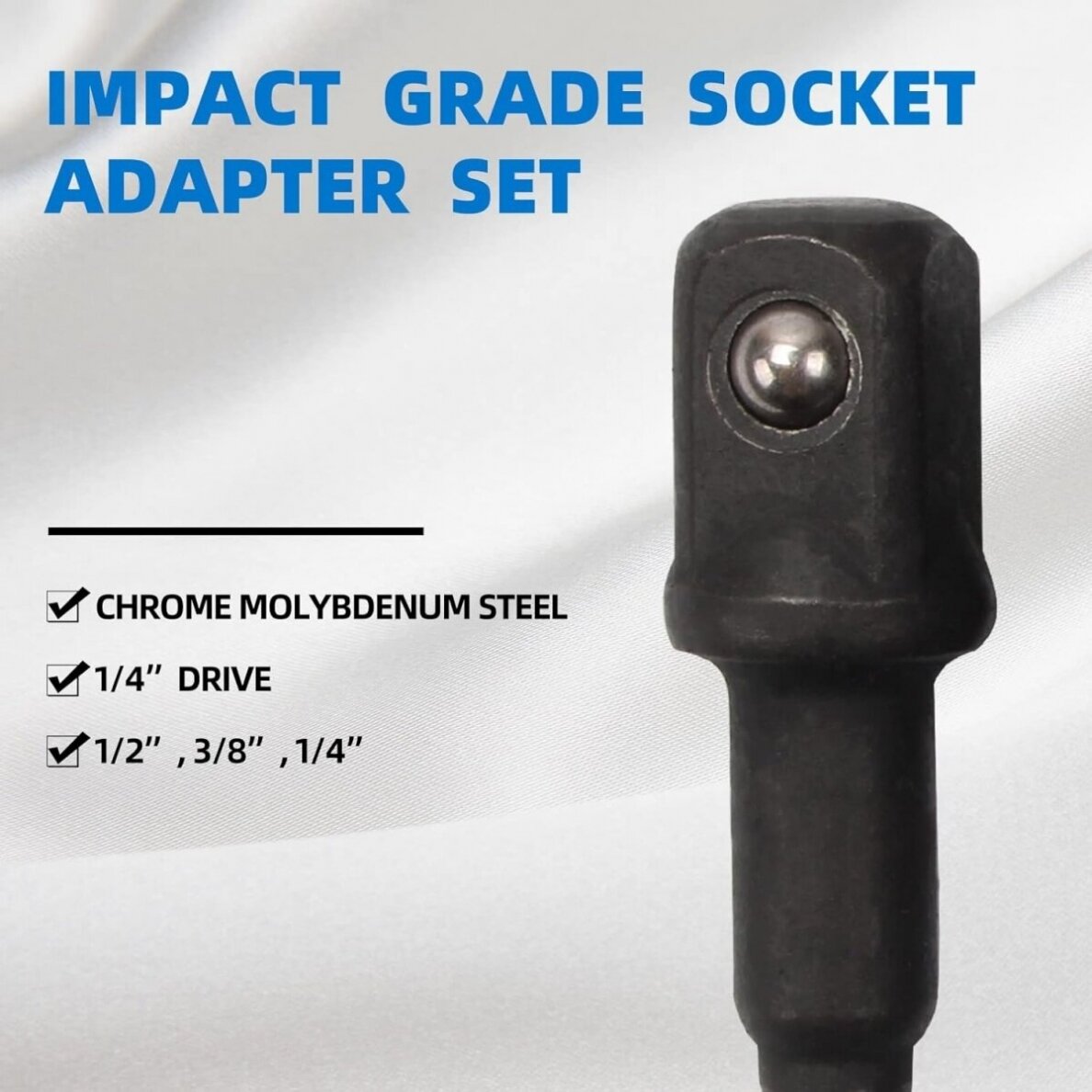 Smūginių adapterių ir šarnyrų, kardanų rinkinys Cr-Mo 17vnt. Essen Tools H640617 5 Smūginių adapterių ir šarnyrų, kardanų rinkinys Cr-Mo 17vnt. Essen Tools H640617 5