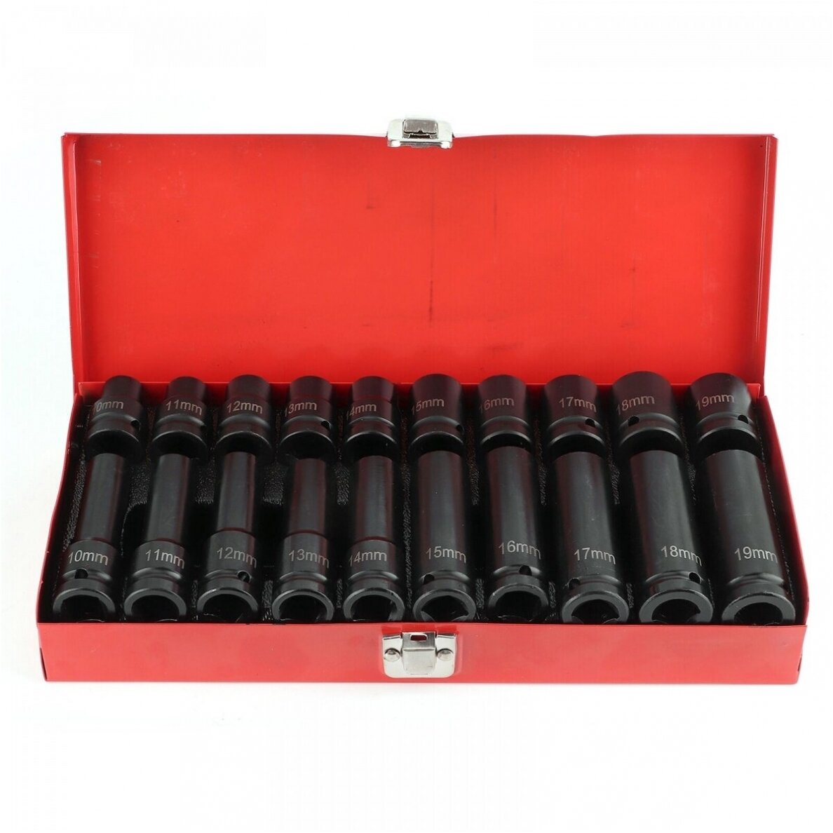 Smūginių galvučių rinkinys 10-19mm (ilgos+trumpos) 1/2" 20vnt. 1 Smūginių galvučių rinkinys 10-19mm (ilgos+trumpos) 1/2" 20vnt. 1