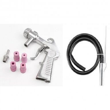 Smėliasrovė su 4 keramikiniais antgaliais ir su žarna Essen Tools PSQ12 Smėliasrovė su 4 keramikiniais antgaliais ir su žarna Essen Tools PSQ12