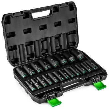 Smūginės galvutės 10–38 mm 1/2", ilgos | 20 vnt. | WUBER W33011