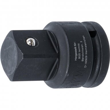 Smūginis adapteris vidinis kvadratas 20 mm (3/4") - išorinis kvadratas 25 mm (1")