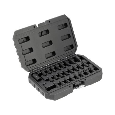 Smūginių antgalių rinkinys | 1/2" | 25 vnt YATO Smūginių antgalių rinkinys | 1/2" | 25 vnt YATO