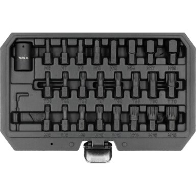 Smūginių antgalių rinkinys | 1/2" | 25 vnt YATO Smūginių antgalių rinkinys | 1/2" | 25 vnt YATO