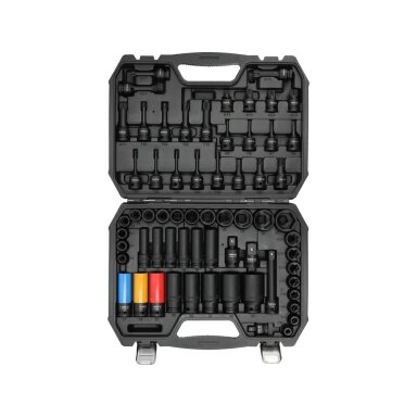 Smūginių galvučių ir antgalių rinkinys | 1/2" | su adapteriais | 64 vnt | 10 - 32 mm YATO