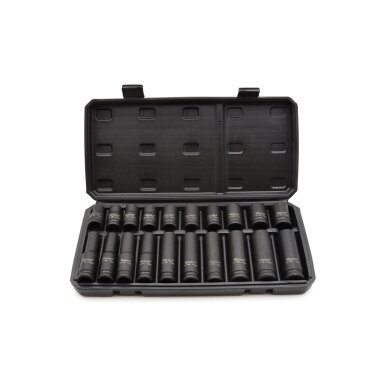 Smūginių galvučių rinkinys 10-19mm (ilgos+trumpos) 1/2" 20vnt.