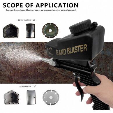Smėliapūtė viršutiniu bakeliu Essen Tools AG3S 8 Smėliapūtė viršutiniu bakeliu Essen Tools AG3S 8