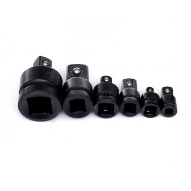 Smūginių adapterių rinkinys 6 vnt. 3 Smūginių adapterių rinkinys 6 vnt. 3