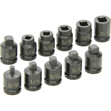Smūginių antgalių / galvučių rinkinys | Cr-Mo ESSEN TOOLS 3 Smūginių antgalių / galvučių rinkinys | Cr-Mo ESSEN TOOLS 3