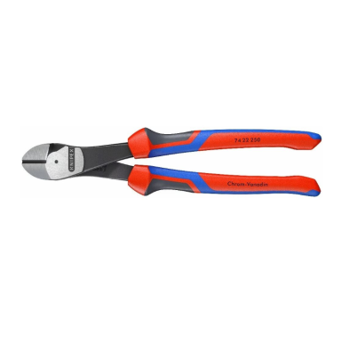 Šoninio kirpimo jėgos replės ergonomiška rankena 250 mm KNIPEX