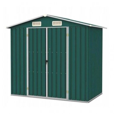 Sodo sandėliukas žalias 2x2,6x1,9m Sodo sandėliukas žalias 2x2,6x1,9m
