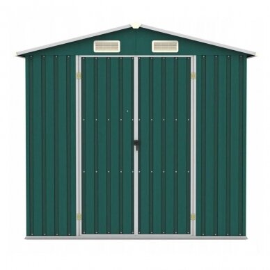 Sodo sandėliukas žalias 2x2,6x1,9m 1 Sodo sandėliukas žalias 2x2,6x1,9m 1