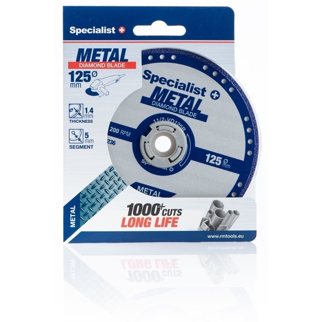 SPECIALIST+ deimantinis pjovimo diskas metalui 125x1.4x22.23 mm 1 SPECIALIST+ deimantinis pjovimo diskas metalui 125x1.4x22.23 mm 1