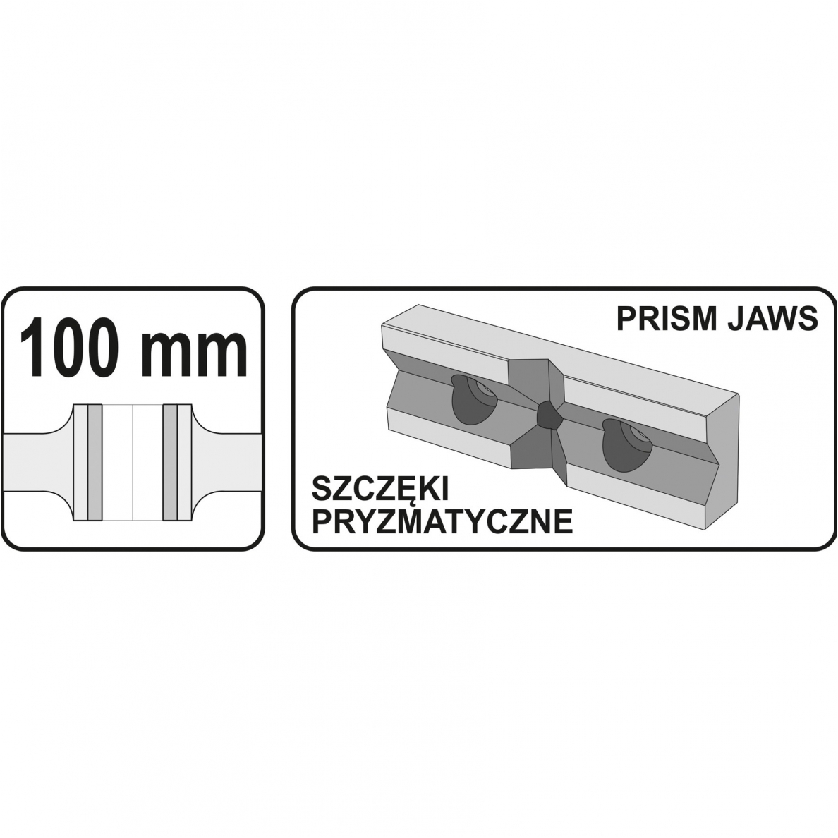 Spaustuvai mašininiai 100mm Yato 4 Spaustuvai mašininiai 100mm Yato 4