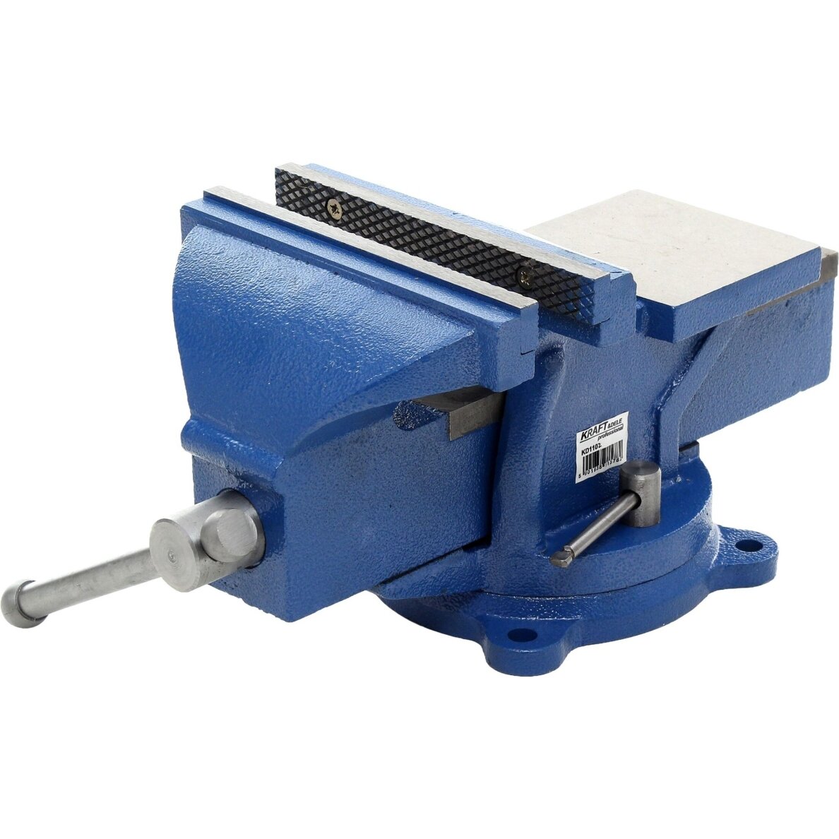 Spaustuvas su priekalu 125 mm su 360° pasukimu Kraftdele 3 Spaustuvas su priekalu 125 mm su 360° pasukimu Kraftdele 3