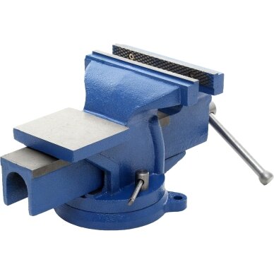 Spaustuvas su priekalu 125 mm su 360° pasukimu Kraftdele 6 Spaustuvas su priekalu 125 mm su 360° pasukimu Kraftdele 6
