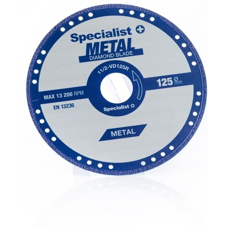 SPECIALIST+ deimantinis pjovimo diskas metalui 125x1.4x22.23 mm 2 SPECIALIST+ deimantinis pjovimo diskas metalui 125x1.4x22.23 mm 2
