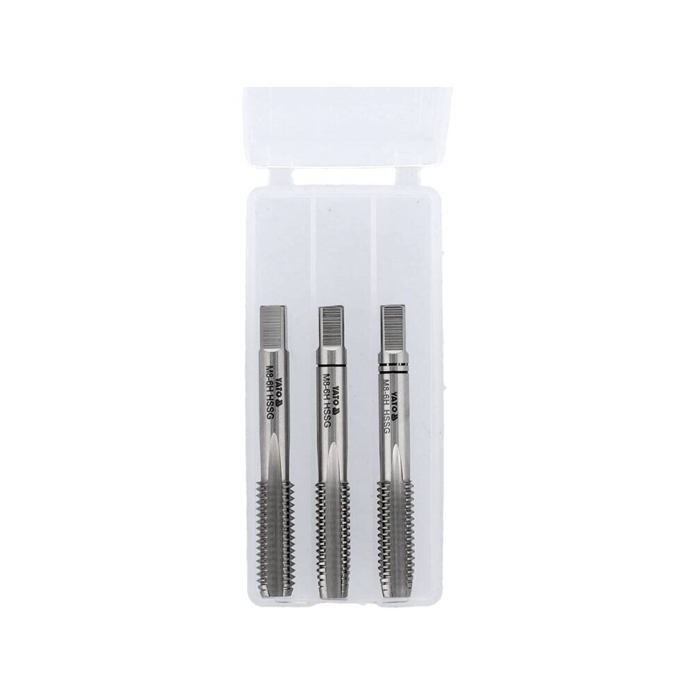 Sriegikliai 3vnt.M10x1,5, HSS/M2 YATO 3 Sriegikliai 3vnt.M10x1,5, HSS/M2 YATO 3