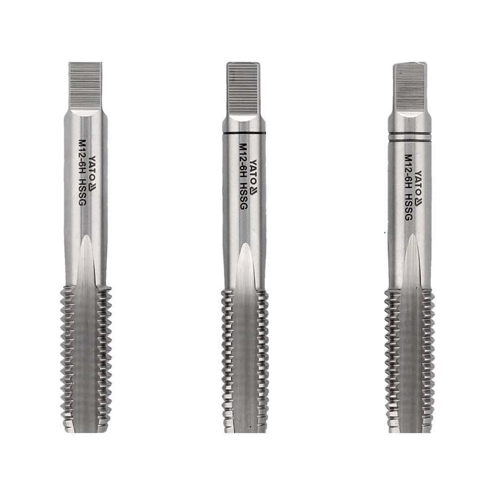 Sriegikliai 3vnt.M12x1,75, HSS/M2 YATO 1