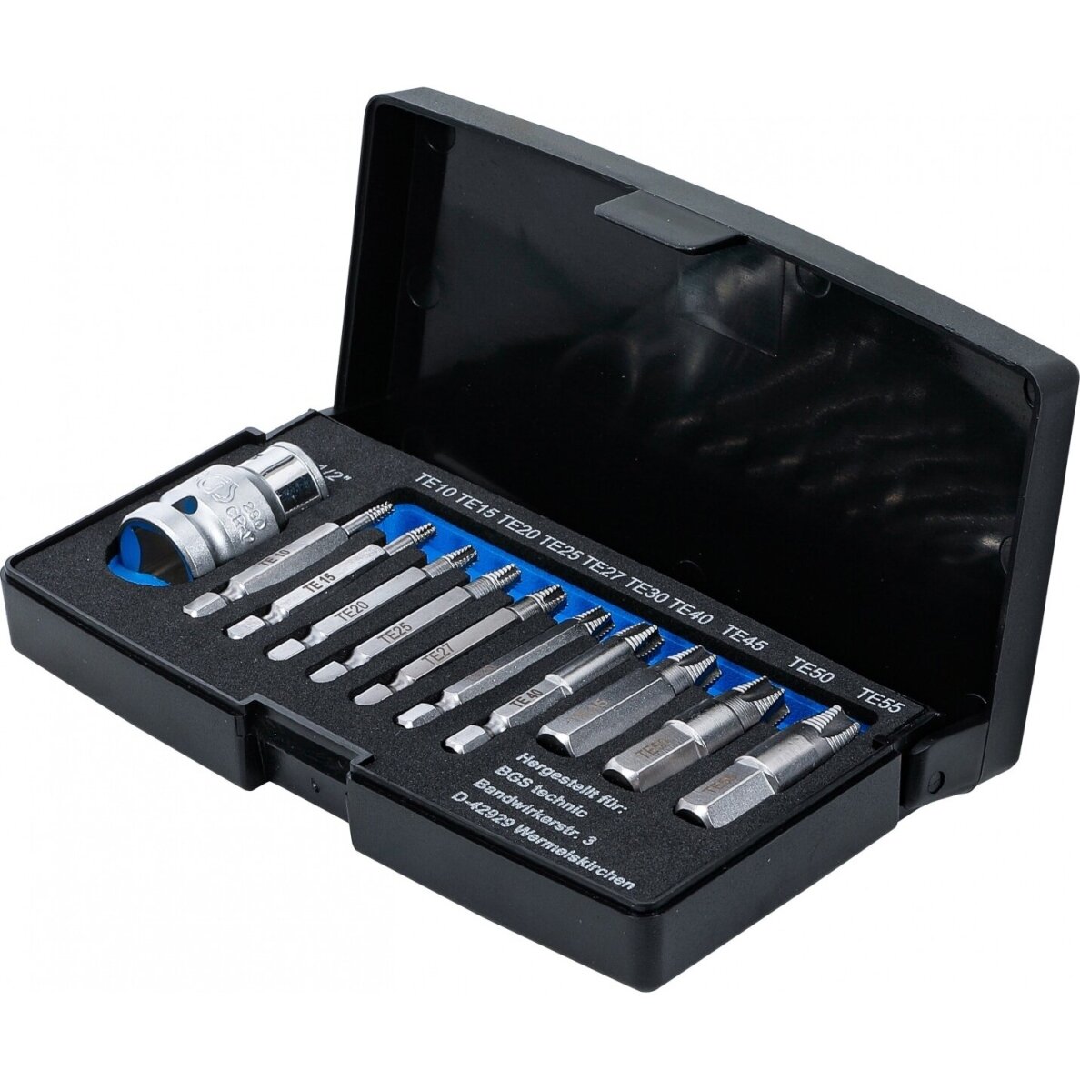 Sraigtiniai ištraukikliai | sugadintiems T-Star (Torx) T10 - T55 | 11 vnt. 9170 BGS Technik 2 Sraigtiniai ištraukikliai | sugadintiems T-Star (Torx) T10 - T55 | 11 vnt. 9170 BGS Technik 2