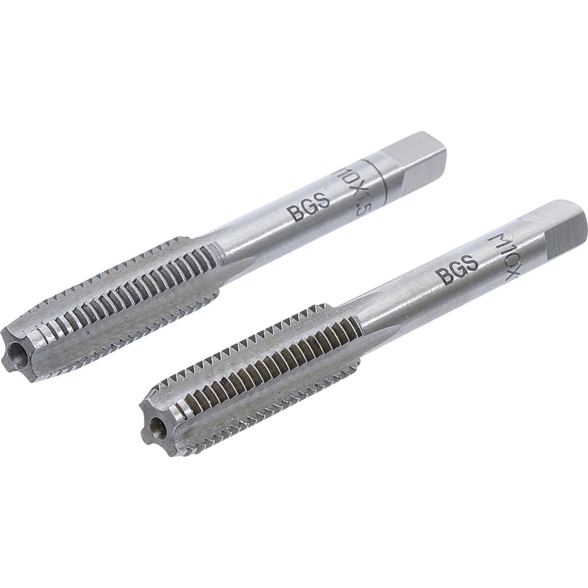 Sriegikliai | pirmas ir galutinis sriegimas | M10 x 1.5 | 2 vnt. M10X1.5-B BGS Sriegikliai | pirmas ir galutinis sriegimas | M10 x 1.5 | 2 vnt. M10X1.5-B BGS