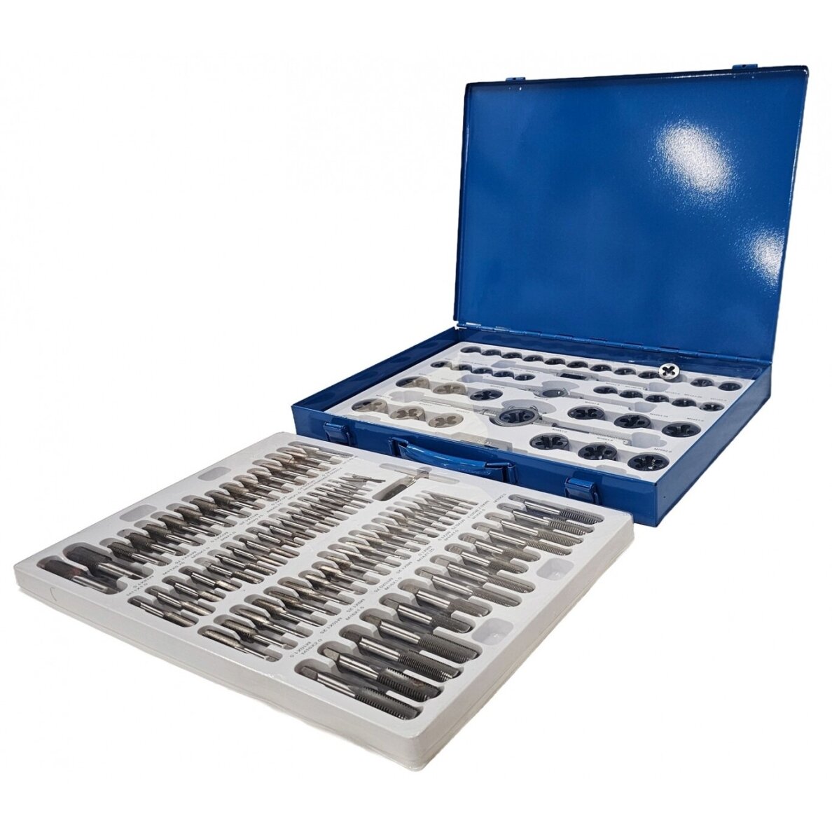 Sriegiklių ir sriegpjovių komplektas | M2 - M18 | 110 vnt. ESSEN TOOLS 2 Sriegiklių ir sriegpjovių komplektas | M2 - M18 | 110 vnt. ESSEN TOOLS 2