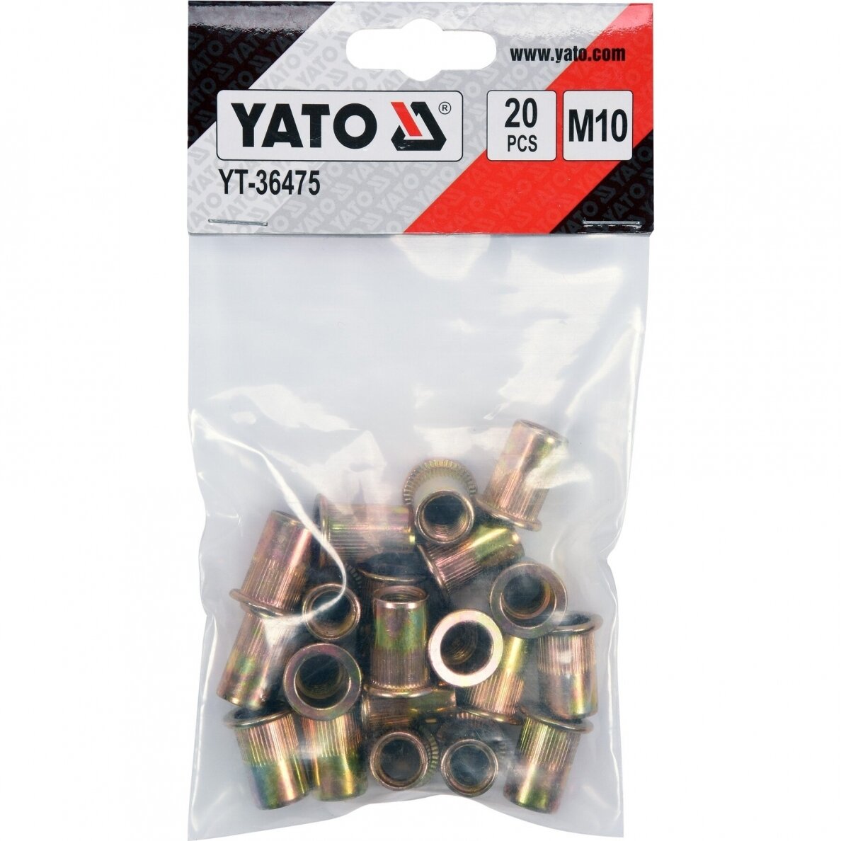 Srieginės kniedės plieninės M10/20 vnt. 1 Srieginės kniedės plieninės M10/20 vnt. 1