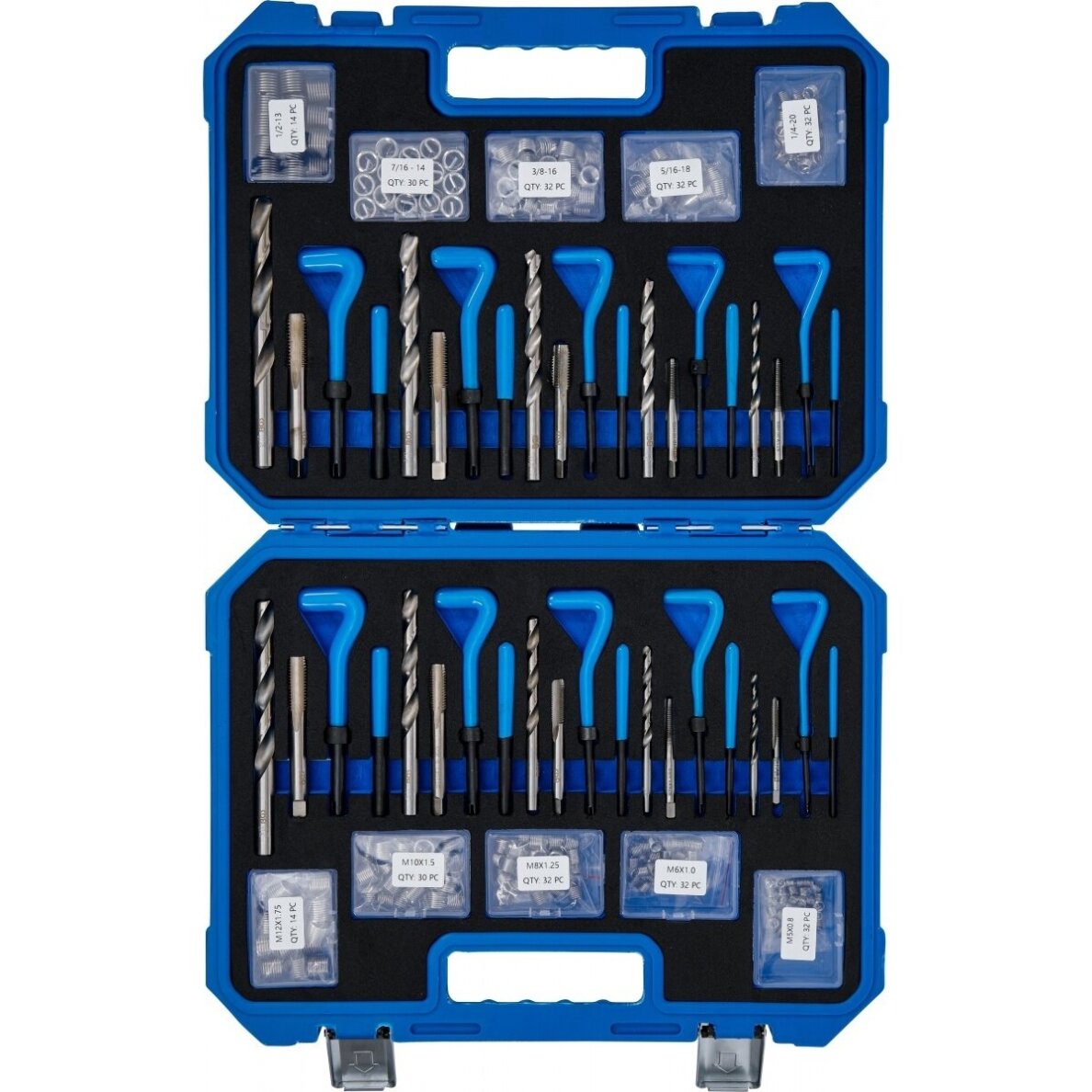 Sriegio remonto rinkinys | metriniai / coliniai | M5 - M12, 1/4" - 1/2" | 320 vnt BGS 3 Sriegio remonto rinkinys | metriniai / coliniai | M5 - M12, 1/4" - 1/2" | 320 vnt BGS 3
