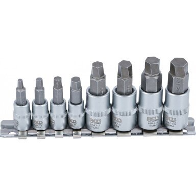 Sraigtiniai ištraukikliai | pažeistam hex | 6.3 mm (1/4") / 10 mm (3/8") | 3 - 10 mm | 8 vnt. 6847 BGS Technik