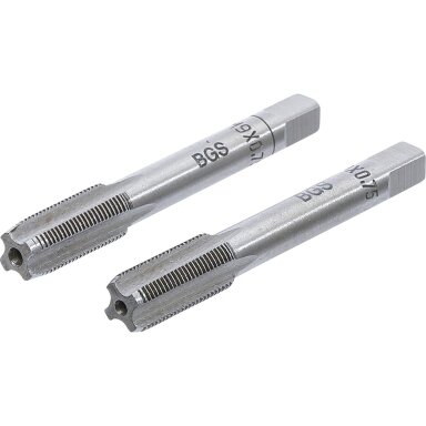Sriegikliai | pirmas ir galutinis sriegimas | M9 x 0.75 | 2 vnt Sriegikliai | pirmas ir galutinis sriegimas | M9 x 0.75 | 2 vnt