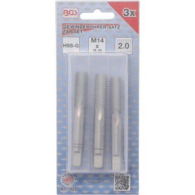 Sriegikliai | pirmas / vidurinis / galutinis sriegimas | M14 x 2.0 | 3 vnt. BGS