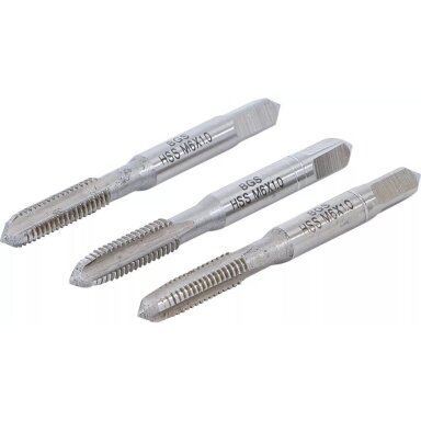 Sriegikliai | pirmas / vidurinis / galutinis sriegimas | M6 x 1.0 | 3 vnt. BGS