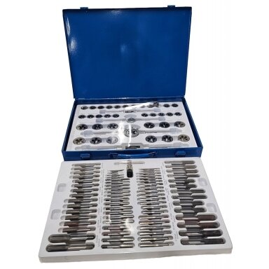 Sriegiklių ir sriegpjovių komplektas | M2 - M18 | 110 vnt. ESSEN TOOLS