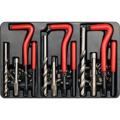 Sriegio atnaujinimo, remonto rinkinys M6x1/M8x1,25/M10x1,5. 88 vnt. Sriegio atnaujinimo, remonto rinkinys M6x1/M8x1,25/M10x1,5. 88 vnt.