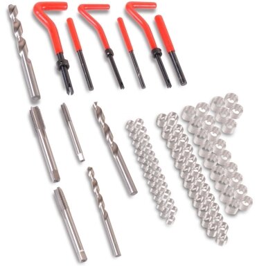 Sriegio atnaujinimo, remonto rinkinys M6x1/M8x1,25/M10x1,5. 88 vnt Sriegio atnaujinimo, remonto rinkinys M6x1/M8x1,25/M10x1,5. 88 vnt
