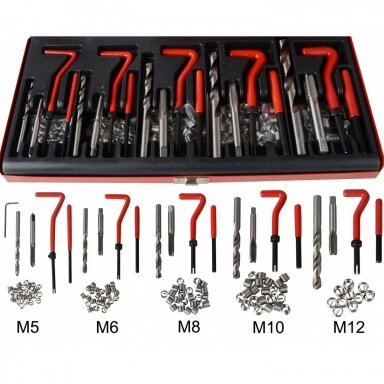 Sriegio remonto rinkinys M5-M12 131vnt. Essen Tools Sriegio remonto rinkinys M5-M12 131vnt. Essen Tools