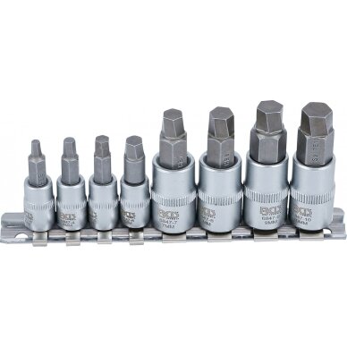 Sraigtiniai ištraukikliai | pažeistam hex | 6.3 mm (1/4") / 10 mm (3/8") | 3 - 10 mm | 8 vnt. 6847 BGS Technik 1 Sraigtiniai ištraukikliai | pažeistam hex | 6.3 mm (1/4") / 10 mm (3/8") | 3 - 10 mm | 8 vnt. 6847 BGS Technik 1