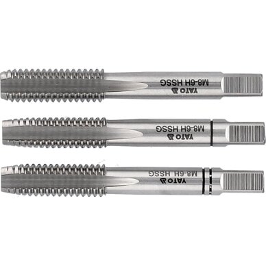 Sriegikliai 3vnt.M10x1,5, HSS/M2 YATO 2