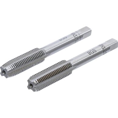 Sriegikliai | pirmas ir galutinis sriegimas | M10 x 1.25 | 2 vnt Sriegikliai | pirmas ir galutinis sriegimas | M10 x 1.25 | 2 vnt
