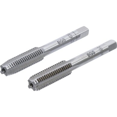 Sriegikliai | pirmas ir galutinis sriegimas | M10 x 1.5 | 2 vnt. M10X1.5-B BGS Sriegikliai | pirmas ir galutinis sriegimas | M10 x 1.5 | 2 vnt. M10X1.5-B BGS
