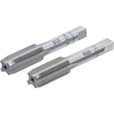 Sriegikliai | pirmas ir galutinis sriegimas | M12 x 1.0 | 2 vnt. M12X1.0-B BGS