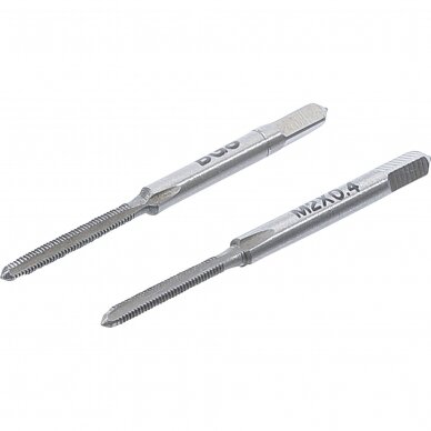 Sriegikliai pirmas ir galutinis sriegimas M2 x 0.4 2 vnt